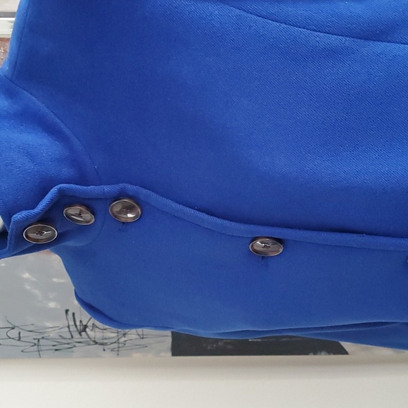 Lands'end Blue Polyester Coat Women 8P - Picture 8 of 12